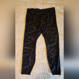 Fabletics Camouflage PowerHold Leggings, Size XXL